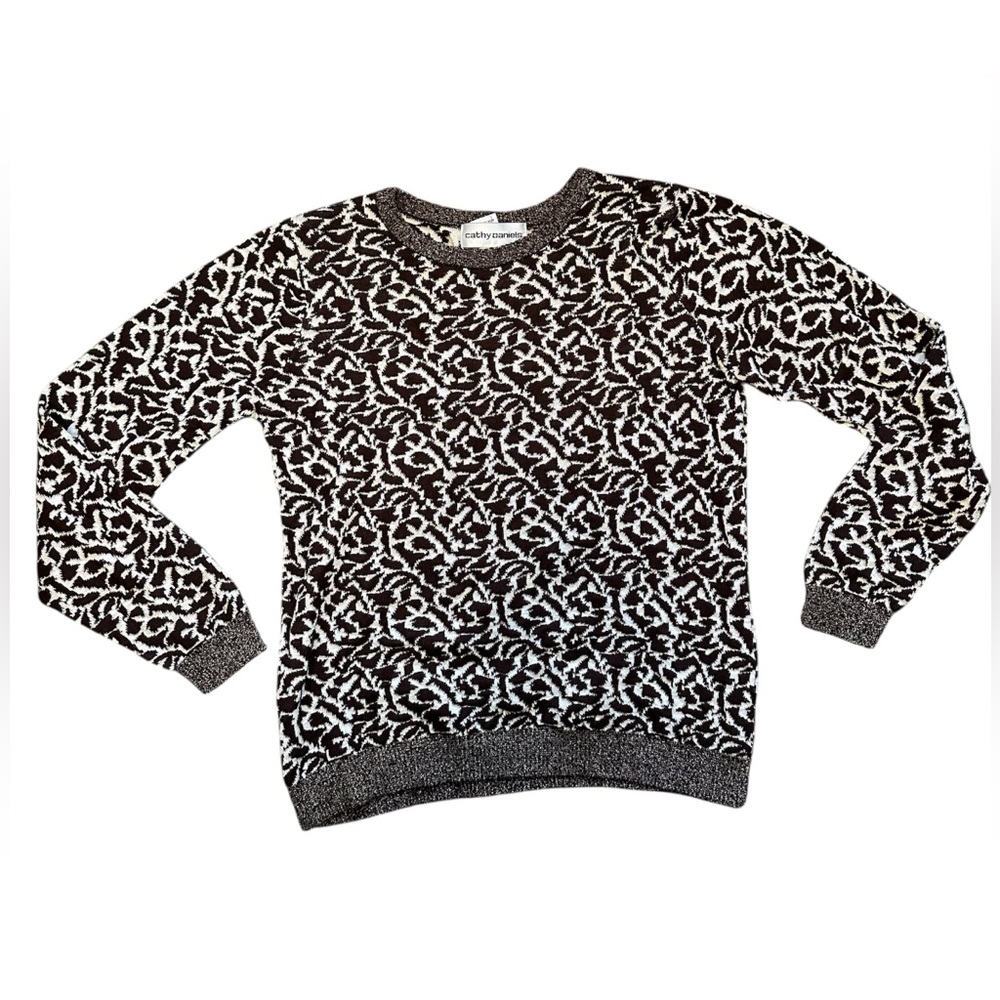 Cathy Daniels Women's Sweater Brown Gold Size M